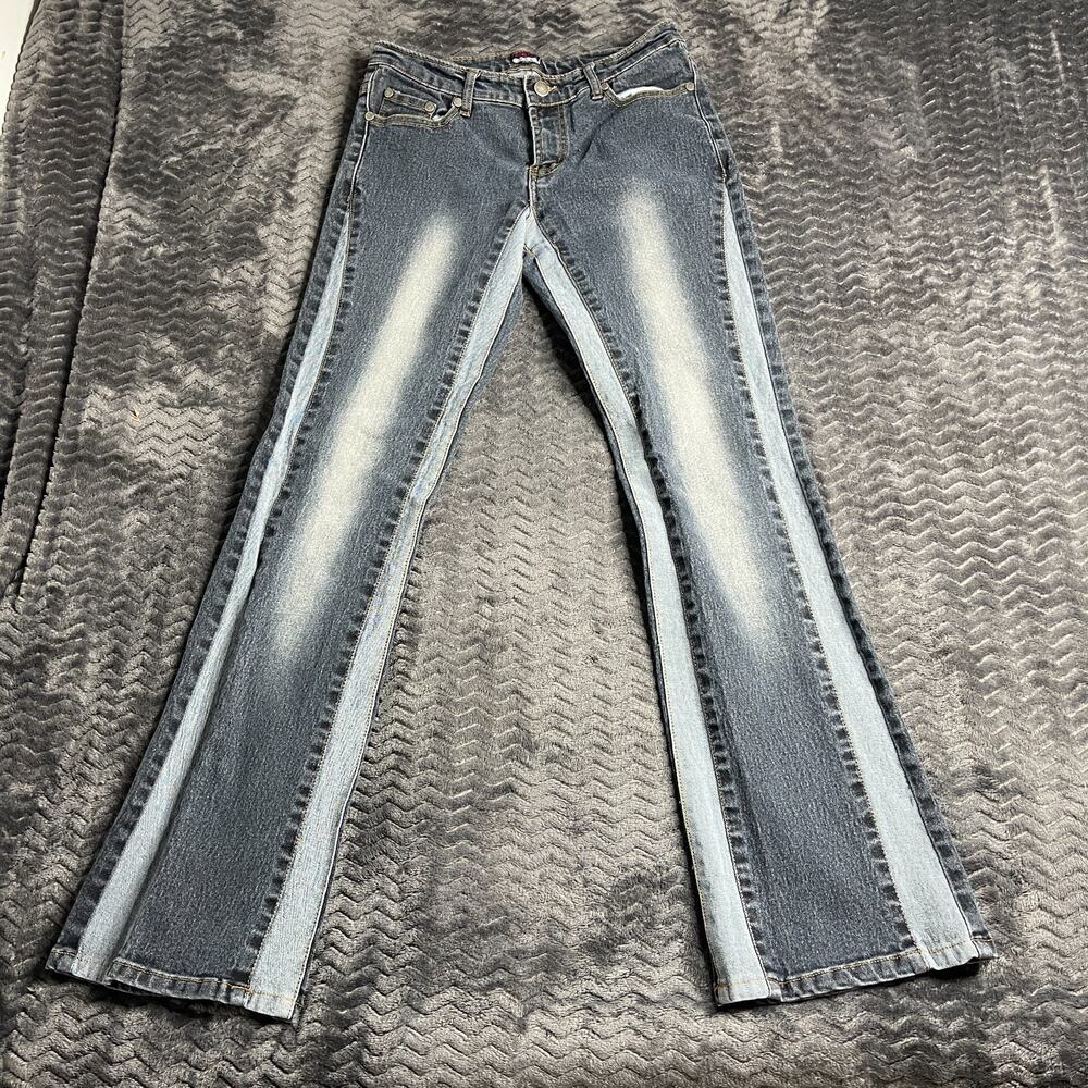 Pristin junior Jeans 90's Boyfriend flare 2 Color Denim size 9/10